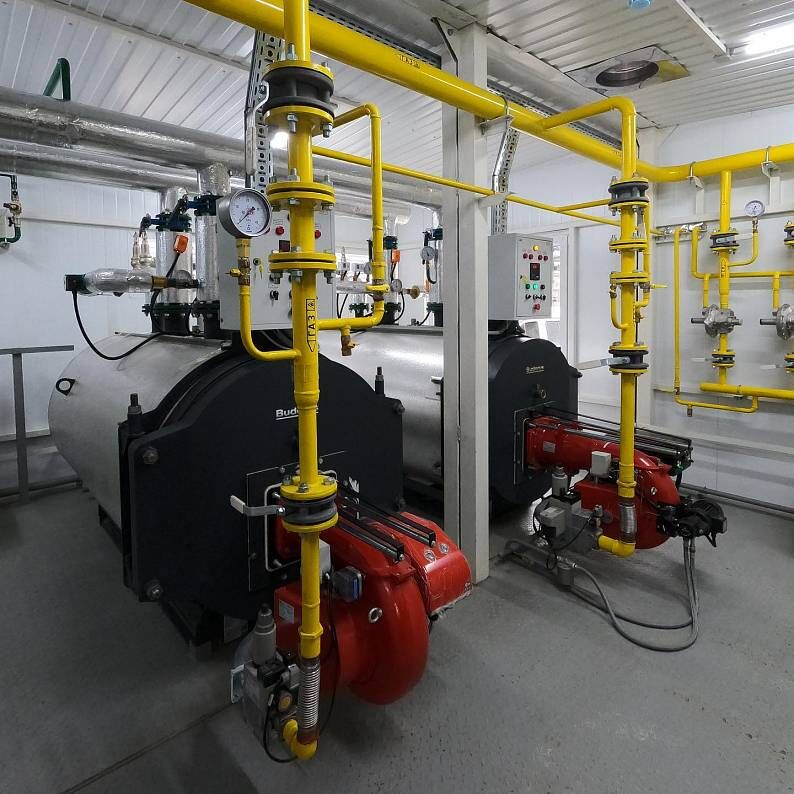 Блочно-модульная газовая водогрейная котельная ECO 2 МВт, работающая на газе, КПД 92%, смонтирована и запущена в Новороссийске