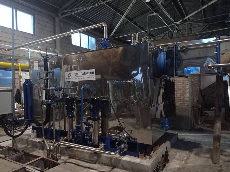 Уже более года на производственном предприятии Арарат в Ереване (Республика Армения) успешно работает промышленный паровой котел ECO-PAR 4000